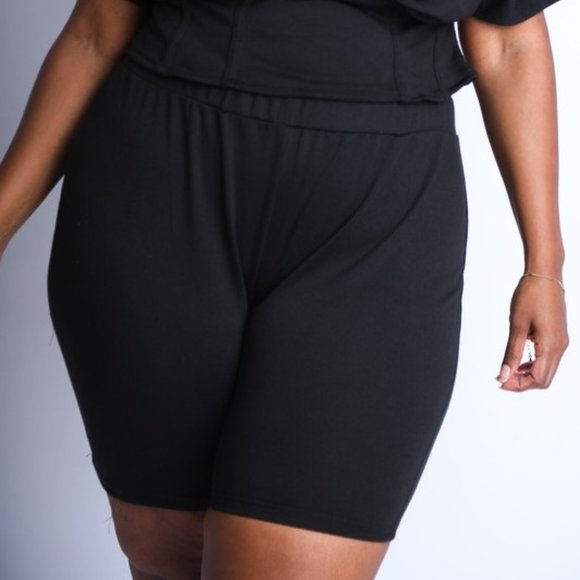 Corset Top and Biker Short Set - Picture 4 of 4